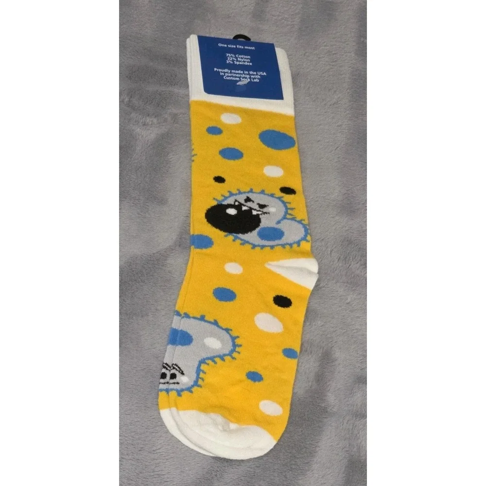 Pig‎ Microbial Oil Remover Molecule Novelty Socks Adult Scientist Chemistry NWT